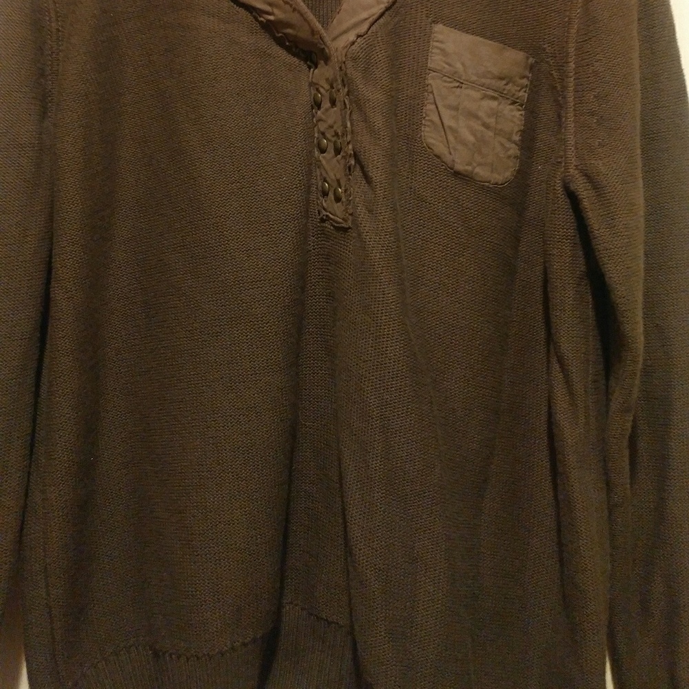 Chic Military Style J.Crew V-Neck Sweater! XL - Picture 7 of 7